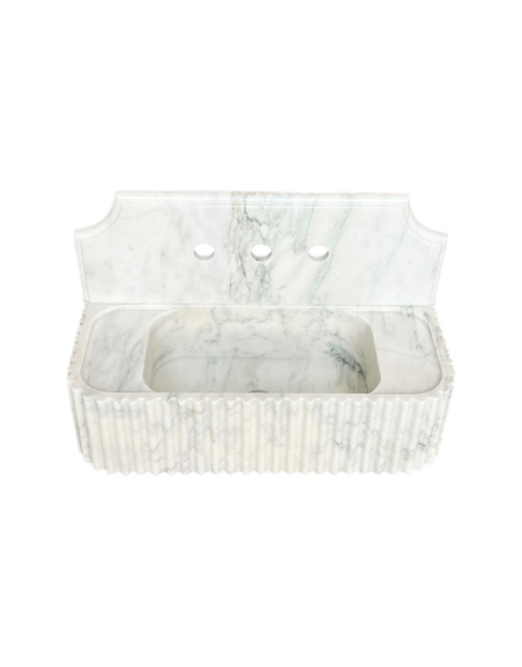 Calacatta Viola Monet Marble Sink