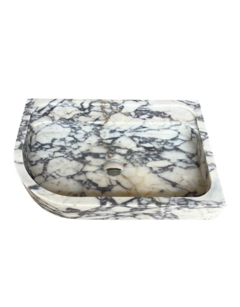 Natural Calacatta Viola Marble Sink