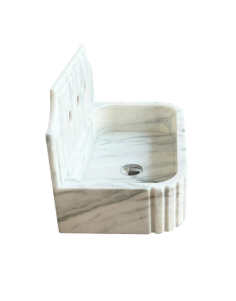 Calacatta Viola Monet Marble Sink