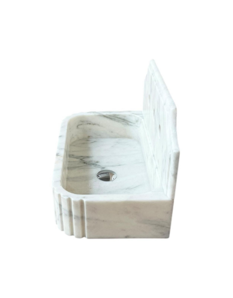 Calacatta Viola Monet Marble Sink