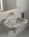 Natural Calacatta Viola Marble Sink